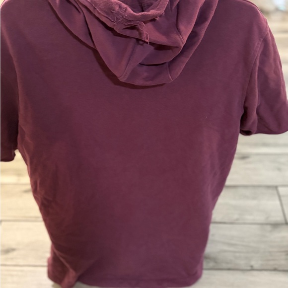 Men’s pre own rose red terry project rock size XL short sleeve hoodie - Picture 4 of 4